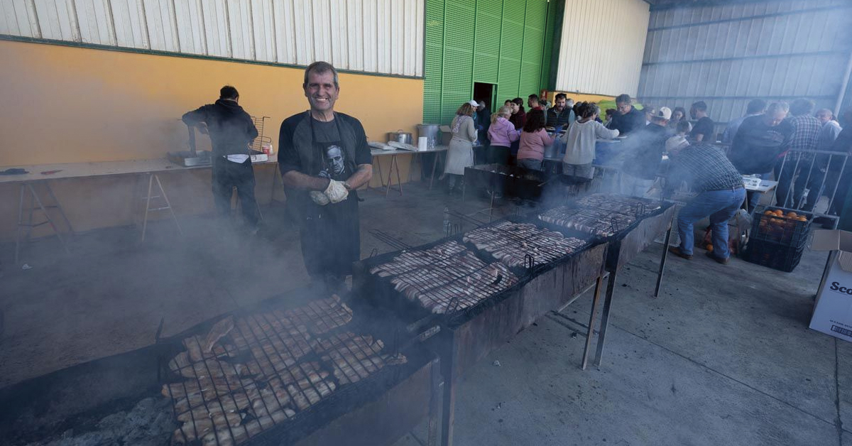 torrada de carne en la cooperativa de sant antoni